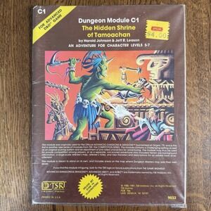 Vintage AD&D C1 Hidden Shrine of Tamoachan TSR 9032 D&D Module 1980/81